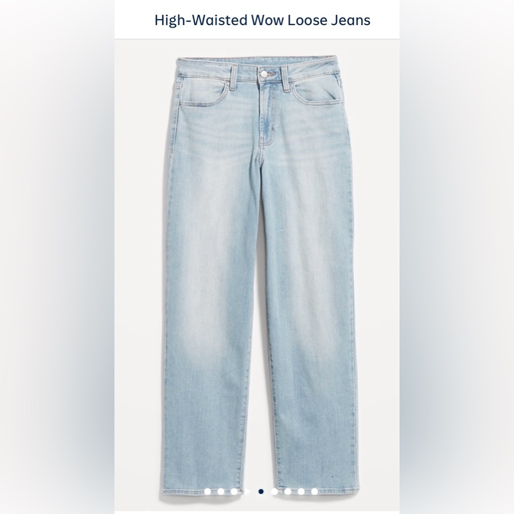 Old Navy Light Blue High Rise WOW Loose Women Jeans 👖